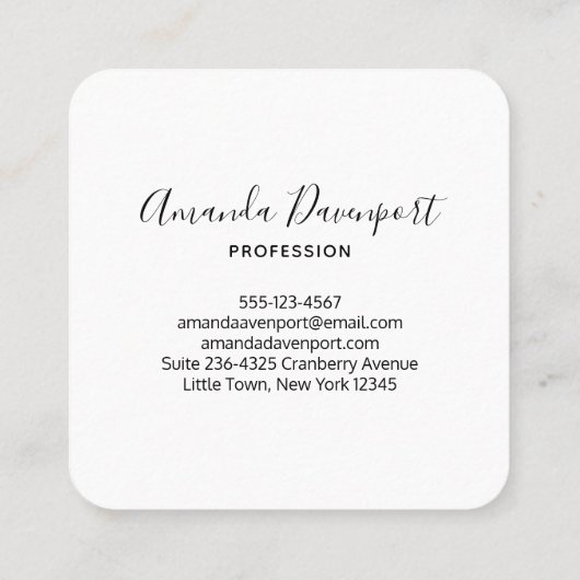 Geel lemon en groen Limoen fruitpatroon Vierkante Visitekaartje (Achterkant)