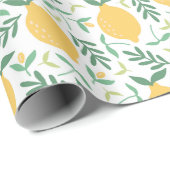 Geel lemon Fruit Pattern Food Cadeaupapier (Rol Hoek)