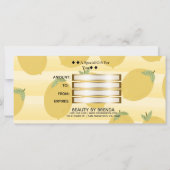 Geel lichtpuntsgewijs zomerfruit (Achterkant)