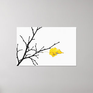 Geel Limoen Bladeren Canvas Afdruk