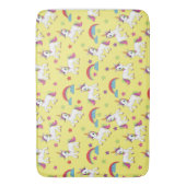 Geel magisch Unicorn Bath Mat (Voorkant Verticaal)