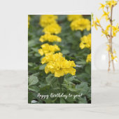 geel marigold blije verjaardag kaart (Gele Bloem)