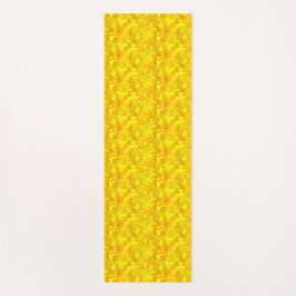 Geel Marigold Bloemen Naadloos Patroon Yogamat