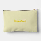 Geel - massief klein accessoire zakje etui (Achterkant)