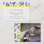 Geel met de Kaarten van de Grijze Berichten van de (Voorkant / Achterkant)