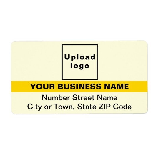 Geel met gemarkeerde merknaam Verzendlabel (Voorkant)