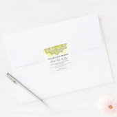 Geel met Mandala Design Natural Therapy Labels (Envelop)