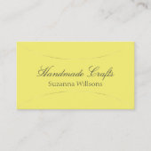 Geel met Shimmery Silver Decor Modern Visitekaartje (Voorkant)