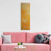 Geel met witte Abstracte canvas afdrukken (Insitu (Woonkamer))