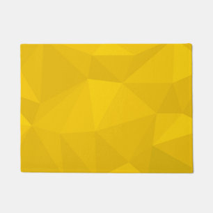 Geel, modern, cool, trendy, stedelijke geometrisch deurmat