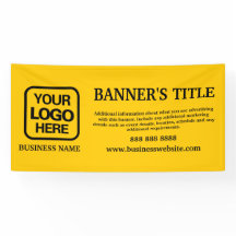 Geel Modern Logo Black Business Banner