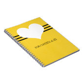 Geel modern Notitieboek (Rechterzijde)