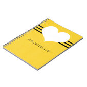 Geel modern Notitieboek (Linkerzijde)