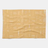 Geel Modern Prachtig geometrisch patroon Theedoek (Horizontaal)