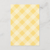 Geel Modern Rubber Ducky Baby shower Informatiekaartje (Achterkant)