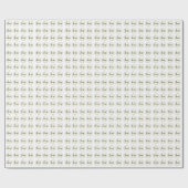 Geel Monogram Initiaal Aangepaste Logo Cadeaupapier (Vlak)
