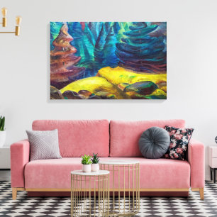 Geel mos Emily Carr Canvas Afdruk