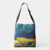 Geel mos | Emily Carr | Crossbody Tas (Achterkant)