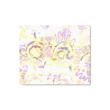 Geel Mosterd wiebelen lijnen en troebel sinaasappe