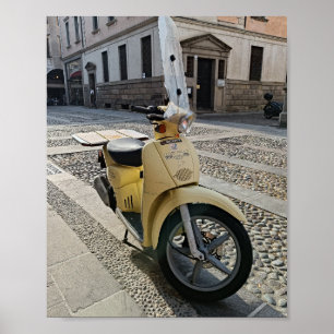 geel Motorfiets poster! Poster