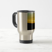 Geel Mt Lake Sunset Reisbeker (Voorkant links)