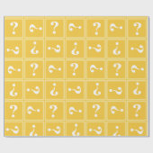 Geel mysterie cadeaupapier (Vlak)