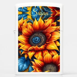 Geel N Rode Zonnebloem Art *Personaliseer*
