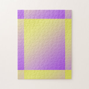 Geel naar Paars Verlopend Abstract Legpuzzel