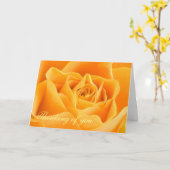 Geel nam het denken aan u toe kaart (Gele Bloem)