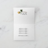 Geel nam toe bedankkaart (Binnen)