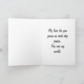 Geel nam Valentijn toe Feestdagen Kaart (Binnen)