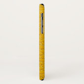 Geel namaakleer modern gestructureerd ontwerp Case-Mate iPhone case (Achterkant/links)