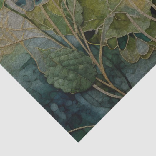 Geel Nasturtiums Decoupage Weefseldocument Tissuepapier (Detail)