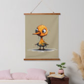 Geel Nat Abstract Angry Duck Hangend Wandkleed (Slaapkamer)