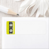 Geel Neon  Cassettebandje Etiket (Insitu)