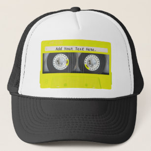 Geel Neon Cassettebandje Trucker Pet