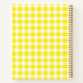 Geel Notitieboek Gingham (Achterkant)