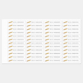 Geel nr. 2 Potlood Leraren Gepersonaliseerde Naam Labels (Vel)