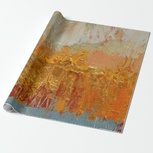 Geel olieverschilderen op canvas. Oorspronkelijk a Cadeaupapier