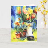 Geel om je dag op te fleuren kaart (Gele Bloem)