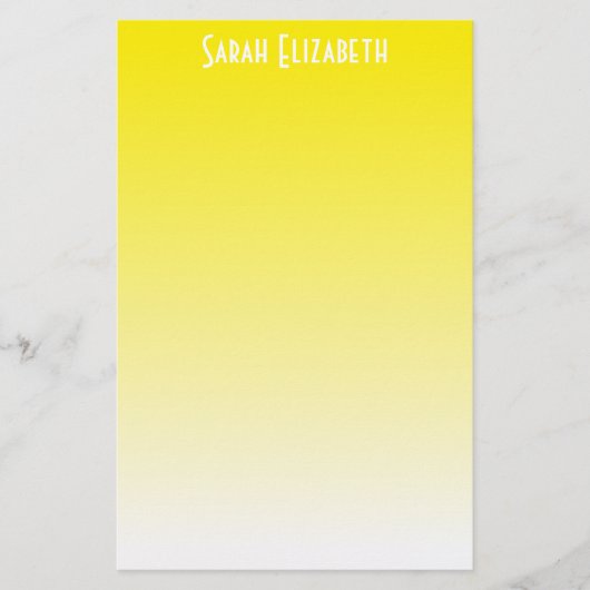Geel Ombre briefpapier (Voorkant)