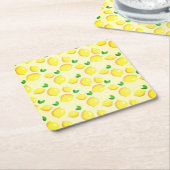 Geel Onderzetter Lemon Paper (Schuin)