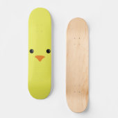 Geel ontwerp van de kippenkuiken skateboard (Voorkant)
