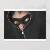 Geel-oogige bandit briefkaart (Voorkant)