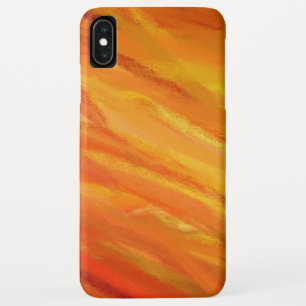 Geel Oranje Abstract kunstschilder iPhone XS Max Hoesje