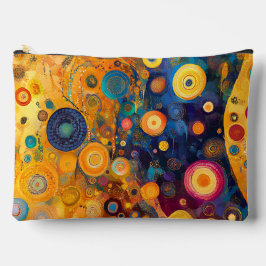 GEEL ORANJE BLAUW PAARSE ABSTRACTE VORMEN ETUI