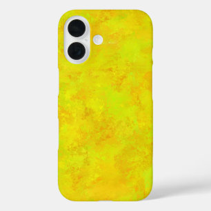 Geel Oranje Groen Abstract Patroon iPhone 16 Hoesje