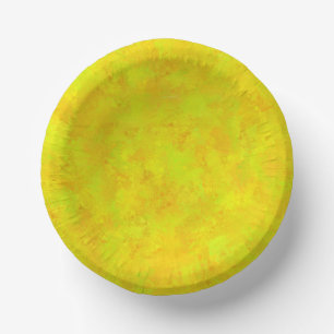 Geel Oranje Groen Abstract Patroon Papieren Kommen