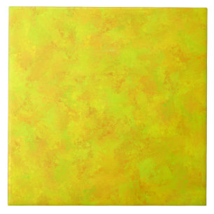 Geel Oranje Groen Abstract Patroon Tegeltje