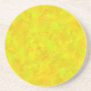 Geel Oranje Groen Abstract Patroon Zandsteen Onderzetter